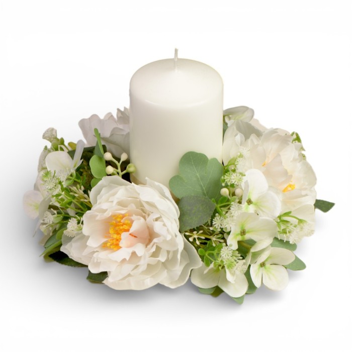 GIROCANDELA PEONIA D25 BIANCO